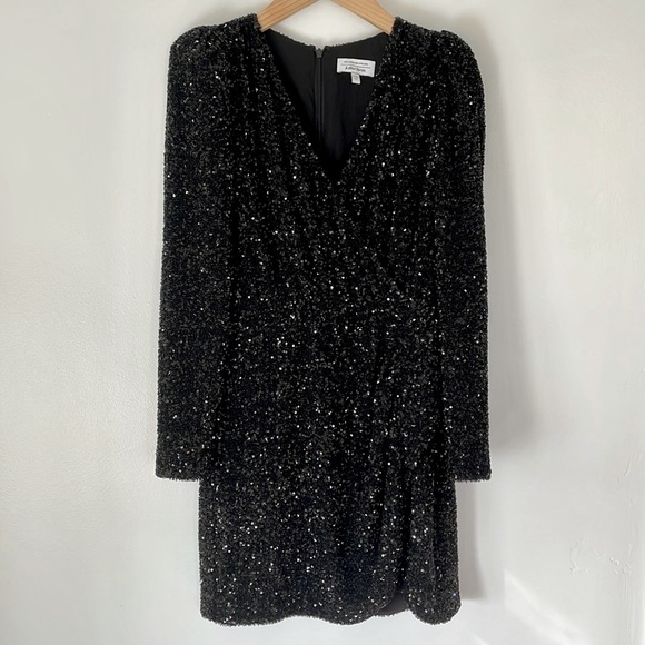 & Other Stories - Sequin Wrap Mini Dress - Picture 2 of 4